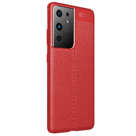 CaseUp Samsung Galaxy S21 Ultra Kılıf Niss Silikon Kırmızı 2